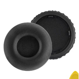 Geekria QuickFit Protein-Leder-Ohrpolster für Wireless (Solo Bluetooth) Kopfhörer, Ersatz-Ohrpolster, Ohrmuscheln, Ohrpolster, Reparaturteile (schwarz)