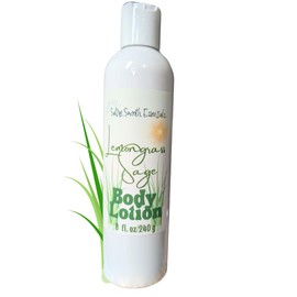 Lemongrass Sage Body Lotion - Vegan Skincare Handcrafted with Avocado oil + Essential Oils (4 oz)