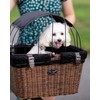 Travelin K9 Pet-Pilot MAX Wicker Bike Basket for Dogs/Cats -