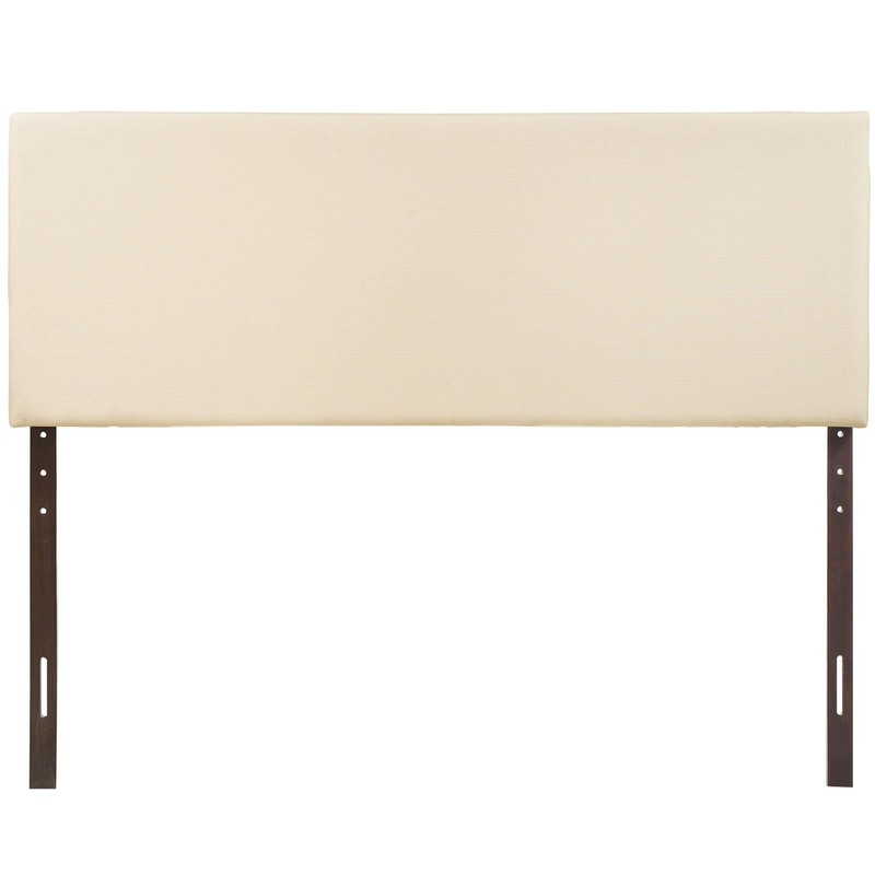 Modway Region Linen Fabric Upholstered King Headboard in Ivory