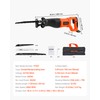 VEVOR Corded Reciprocating Saw, 120 Volt 7.5 Amp, 2800 SPM