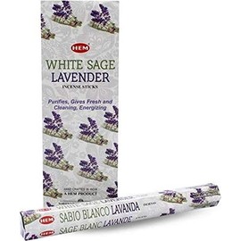 Incense Stick Bulk White Sage Lavender 120 Sticks - 6 Packets Hand Crafted