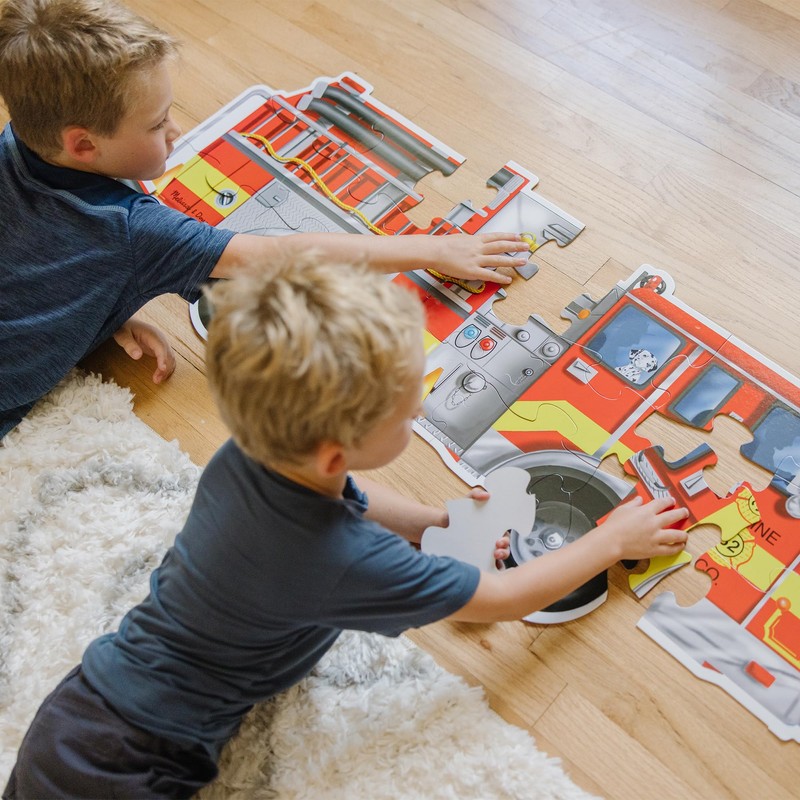 Melissa & Doug Fire Truck Jumbo Jigsaw Floor Puzzle (24