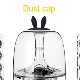 SoundSticks III Speaker Anti-dust Cover - Silicone Lip for Harman Kardon Soundsticks II, III and Aura Studio 1, 2 Bluetooth Transparent Speaker System (Rabbit Black)