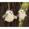 DeKulture Handmade Premium Wool Felt Small Owl Eco Friendly Needle
