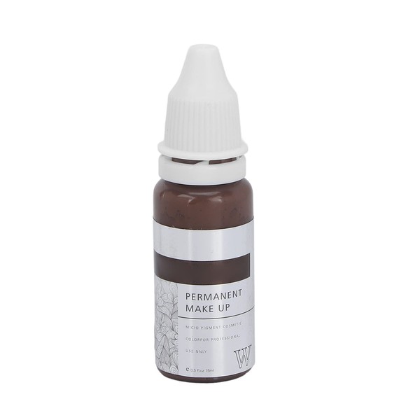 Makeup Tattoo Inks, Semi-Permanent Eyebrow Tattoo Ink, Microblading Practice, Eyebrow Tattoo Pigment, Tattoo Accessories, 15 ml for Professional (Brown Coffee)