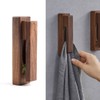Wall Towel Rack Punch Wooden Towel Hook for Kitchen Bathroom