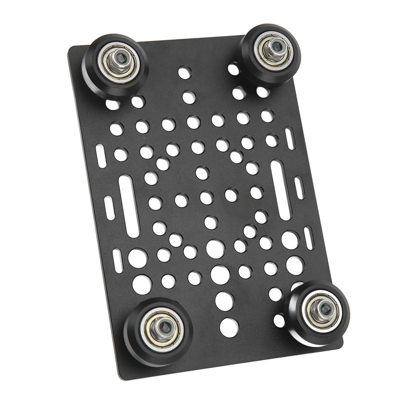 Gantry Plate Aluminum High Strength Gantry Board Black Anodized 3D