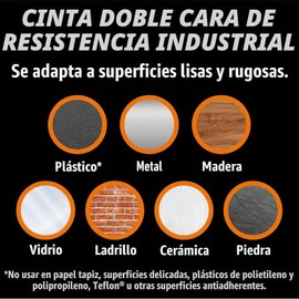 Gorilla Cinta de montaje de doble cara resistente, cinta negra, 1 x 120 pulgadas (paquete de 2) – Resistente a la intemperie para interiores o exterio