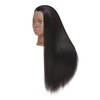 Hairginkgo Mannequin Head 26"-28" Super Long Synthetic Yaki Fiber Hair