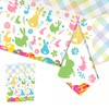 YaYaFunFun 2pcs Easter Table Cloth Party Plastic Easter Bunny Tablecloths,137