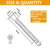 YaaYii M7 x 60mm Confirmat Screws Black 100 PCs, Hex