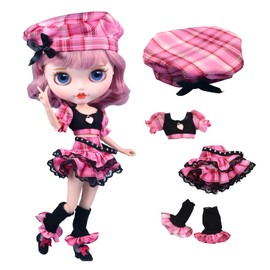 ICY Fortune Days Doll Clothes, Suitable for 1/6 cm Tall Doll Dress Accessories, Blythe Obitsu and Licca Clothes Pullip Doll 6+ (BL10701)
