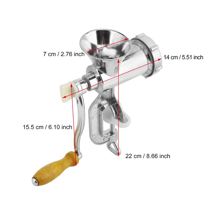 Manual Meat Food Grinder Sausage Stuffer Hand Meat Mincer Grinding