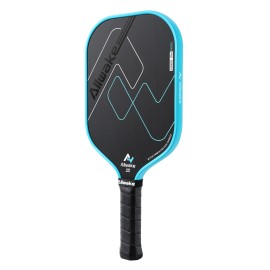 Allwake Pickleball Paddle T700 Raw Carbon Fiber Pickleball Paddle, Increased Power and Spin, Honeycomb Polypropylene CoreColor: Black-Blue
