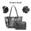 2 in 1 Semi Clear Beach Tote Bags Large Work