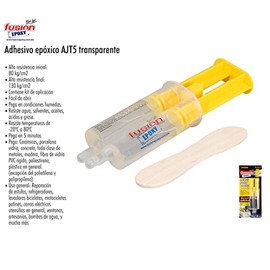 pegamento Epoxico Transparente Resiste Agua 5min fuerte