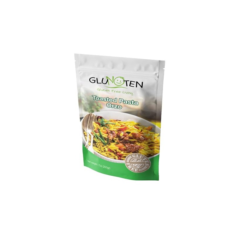 Gluten Free Toasted Pasta Orzo (Kosher, Dairy Free, Nut Free)