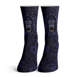 Function - Kids Angry Gorilla Head Adult Crew Fashion Socks Fur Retro Animal Face Youth