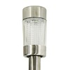 Crosslight Solar Four Multicolor Glass Metal Pathway Light - Weatherproof