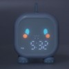 LED Alarm Clock Mini Portable Voice Control Temperature Display USB