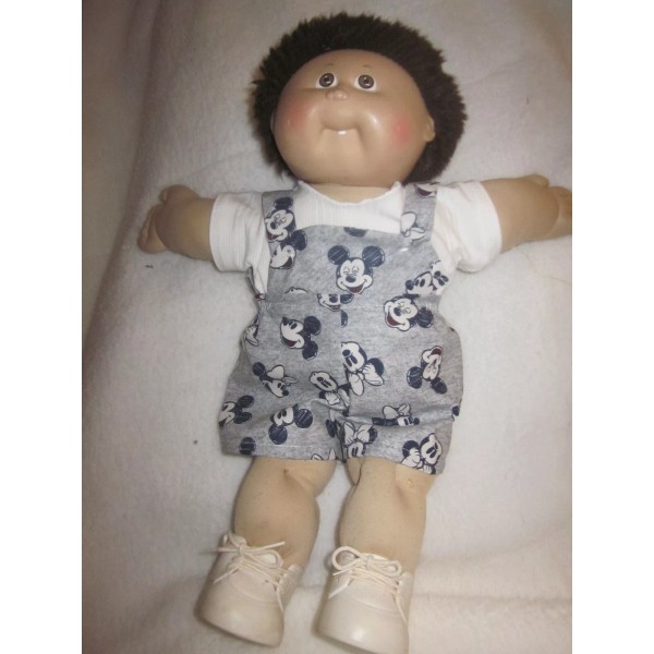 Unbranded CPK doll clothes/16-18 inch/Mickey Mouse overall shortie/t-shir