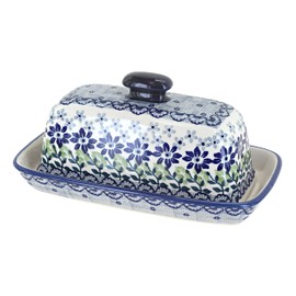 Blue Rose Polish Pottery Halsey Butter Dish