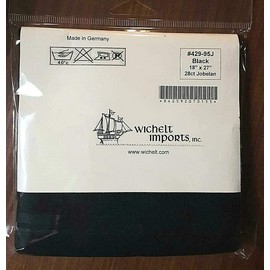 Wichelt Imports Premium Jobelan Cross Stitch Fabric 18" x 27" Black