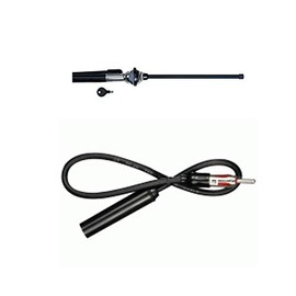 Harmony Audio HA-ANTEXT12 Compatible with Toyota Celica GT/GT-S 1986-1989 12" Antenna Extension Cable and Metra 44-UL15 Locking 1-3/4" Top Mount with Key