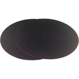 Starcke Premium 16 Inch x 1 Inch Hole Double Sided Sanding Discs - Black Heavy Duty Silicon Carbide - For Wood Floor Finishing Use With Buffer Or Sander (20, 100 Grit)