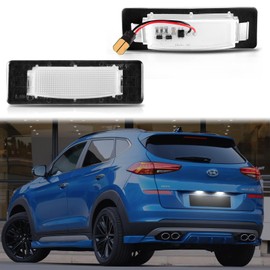 POPMOTORZ LED Number Plate Light for Hyundai i40 Sedan Sonata Type LFA Kia Magentis Optima Type TF Sportage Type QL LED Number Plate Light with Canbus Error Free 2835 SMD Pack of 2