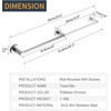 BESy Adjustable 15 to 26 Inch Single Bath Towel Bar