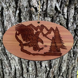 HipFlaskPlus Eagle Mountain - Cedar Ornament