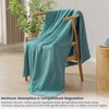 PHF Cooling Muslin Throw Blanket for Hot Sleepers, 60% Viscose