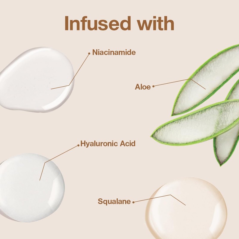 Palladio Skin Tint Foundation con Ácido Hialurónico, Niacinamida y Aloe,