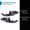 TRQ TRQ Front Inner Fender Liner Set Compatible with 2004-2006