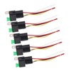 5Pcs Automotive Relay 12V DC 30A 4 Pin 4 Wire