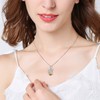 Bee Necklace Sterling Silver Infinity Love Bee Pendant Necklace with