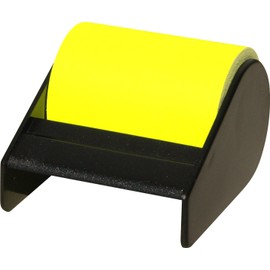 RNK CT1916 Sticky Note Roll in Dispenser Neon Yellow