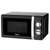 IMPECCA Countertop Microwave Oven Retro Mechanical Dials 5 Modes Timer