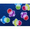 6pc. Ring Pop, Candy Lollipop, Rainbow Candy, Planar Flat Back,