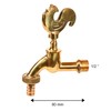 VARIOSAN Gockel 11251 Outlet Valve 1/2 Inch Polished Brass Long