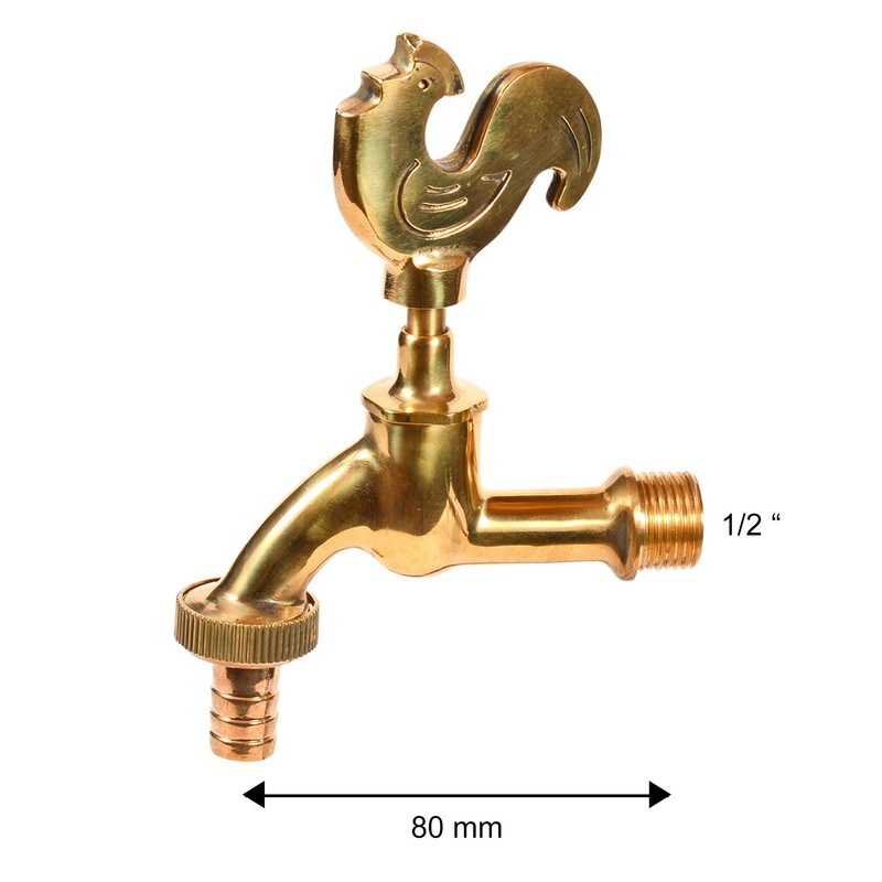 VARIOSAN Gockel 11251 Outlet Valve 1/2 Inch Polished Brass Long