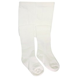 BEAR MUM Baby Girls' Seamless Organic Cotton Tights Off white 0-6Month