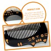Gatuida Cat Shaped Horn Detangling Comb Wide Teeth Reusable Styling
