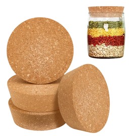 OLYCRAFT 4 Stück Große Korken 8.5~10cm Kork Flaschenverschlüsse Konische Korken Korken Einmachglasdeckel Konische Holzstopfen Konischer Holzstopfen Für Küche Hochzeitsgeschenk Konserven