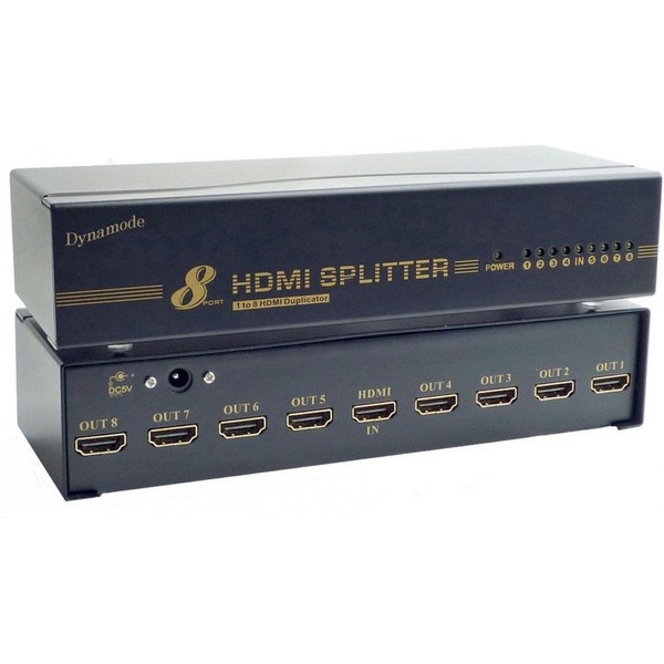 Dynamode HDMI Splitter 8 Ports - v1.4 High Speed /
