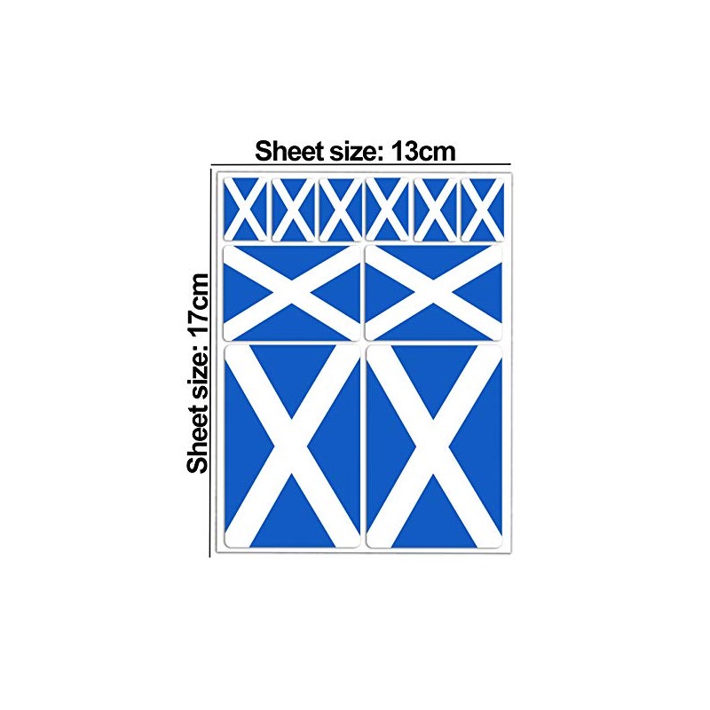 Biomar Labs® 10 x Vinyl Stickers Set Decals Scotland Scottish