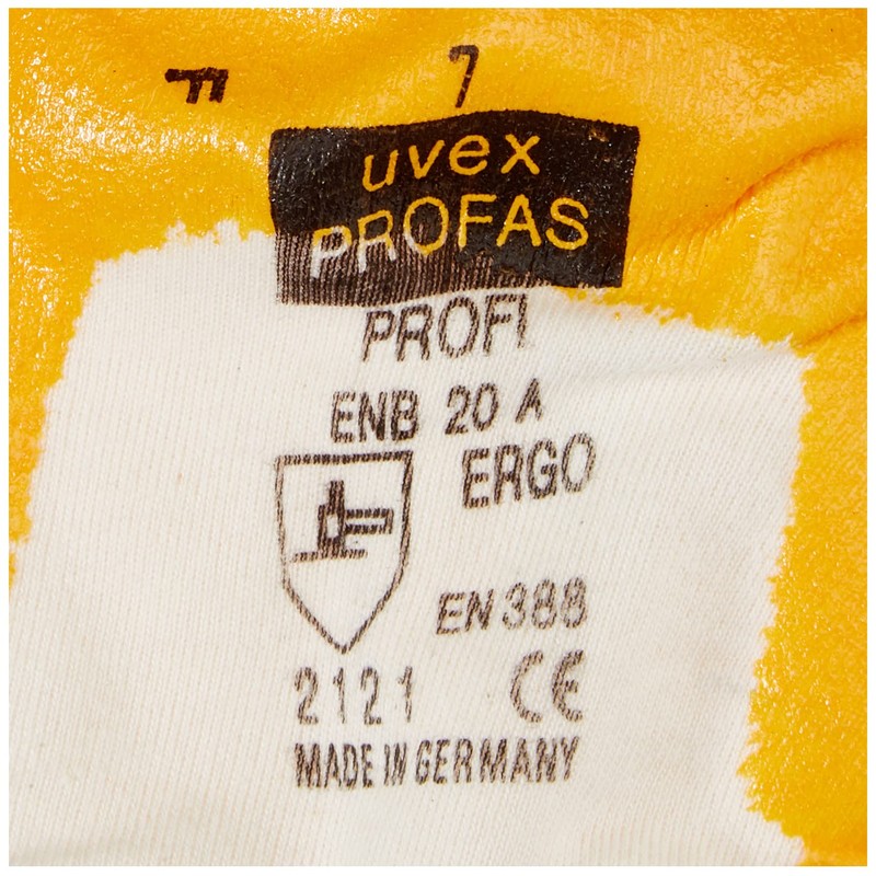 Uvex 60148 7 Profi Ergo ENB20 Safety Glove, Size: 7,