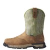 ARIAT Mens Rebar Flex Western Waterproof Work Boot Rye Brown/Olive